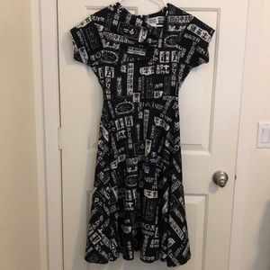 Unique Vintage 1960s style midi dress
